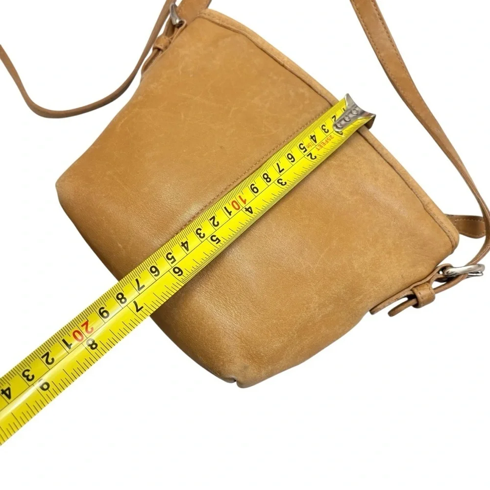 Coach 4107 mini market crossbody bag tan leather
